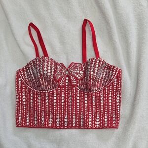 Victoria's Secret Dream Angels Lightly-lined Embellished Bow Bustier